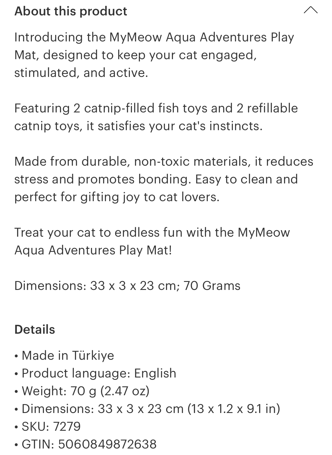 Mymeow Aqua Adventures 5 in 1 Cat toy set - Sayby’s Sanctuary
