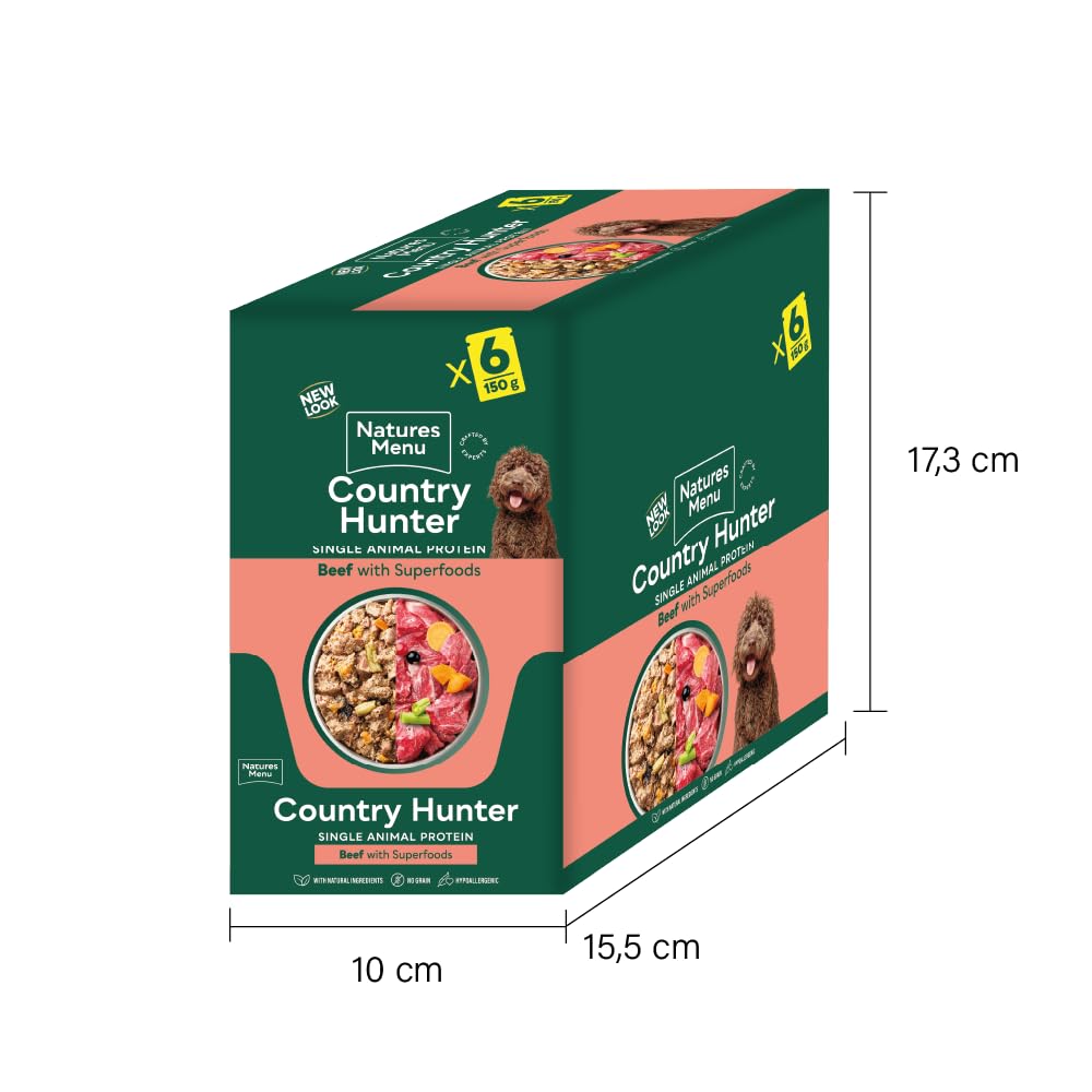 Natures Menu Country Hunter Dog Food Pouch Grass Grazed - Sayby’s