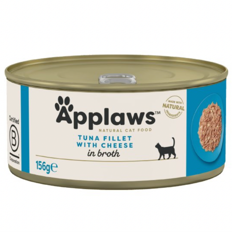 Applaws Tuna Fillet with Cheese in Broth 24 x 156g - Sayby’s Sanctuary 