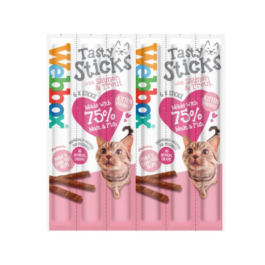 Salmon & Trout Cat Treat Sticks 12 × 6