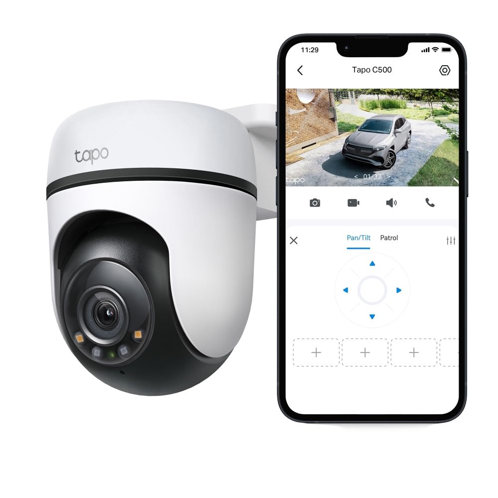 Pan/Tilt Smart Outdoor Security Camera