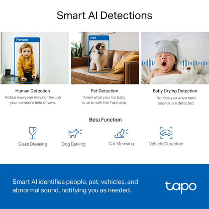 Tapo C211 2K 3MP Pan/Tilt Indoor Security Camera Pet Camera CCTV Camera