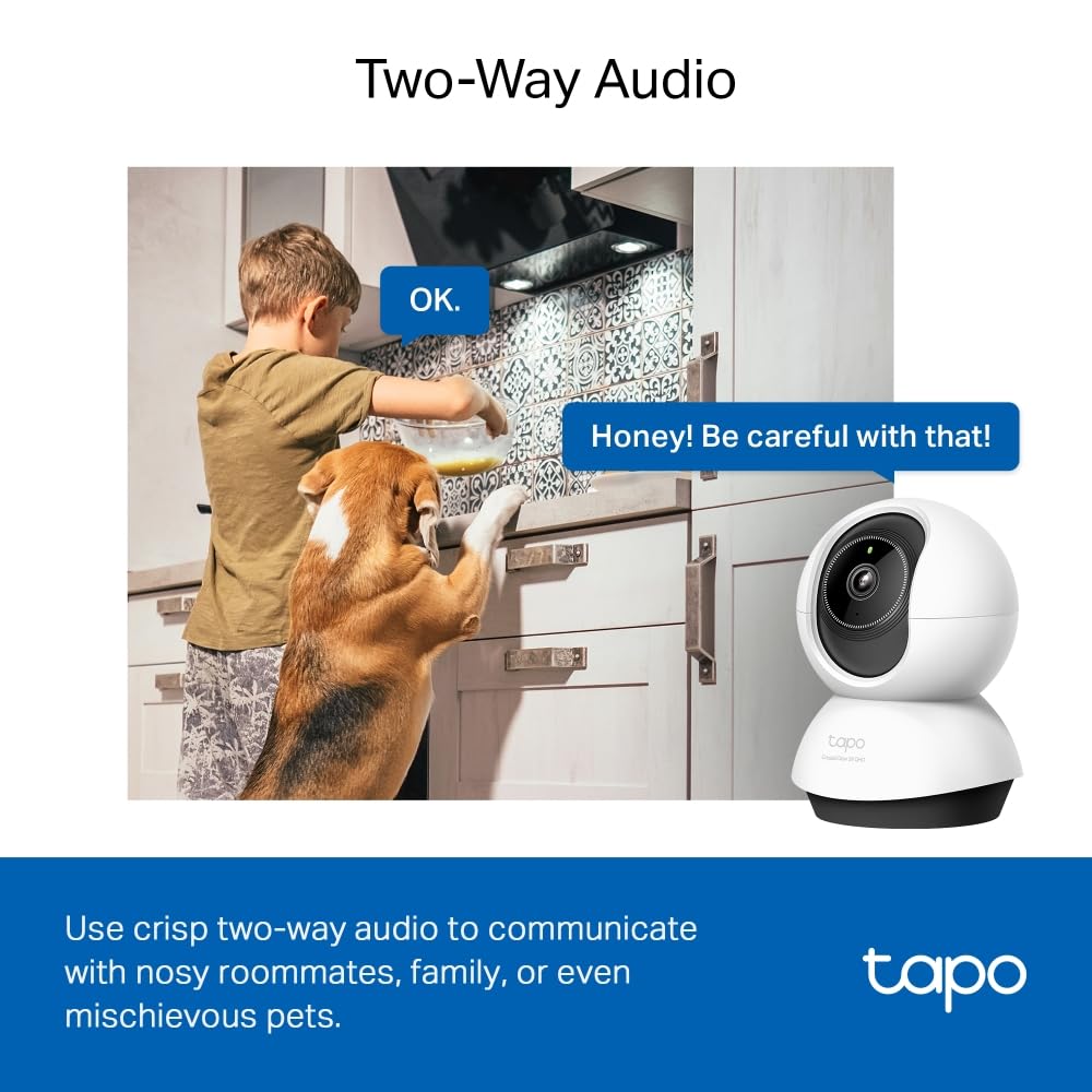 Tapo C211 2K 3MP Pan/Tilt Indoor Security Camera Pet Camera CCTV Camera