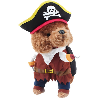 DELIFUR Dog Chucky Costume Pet Halloween Clothes Cat Cosplay Party Suit Funny Dog Costume Small to Large Dogs(S)