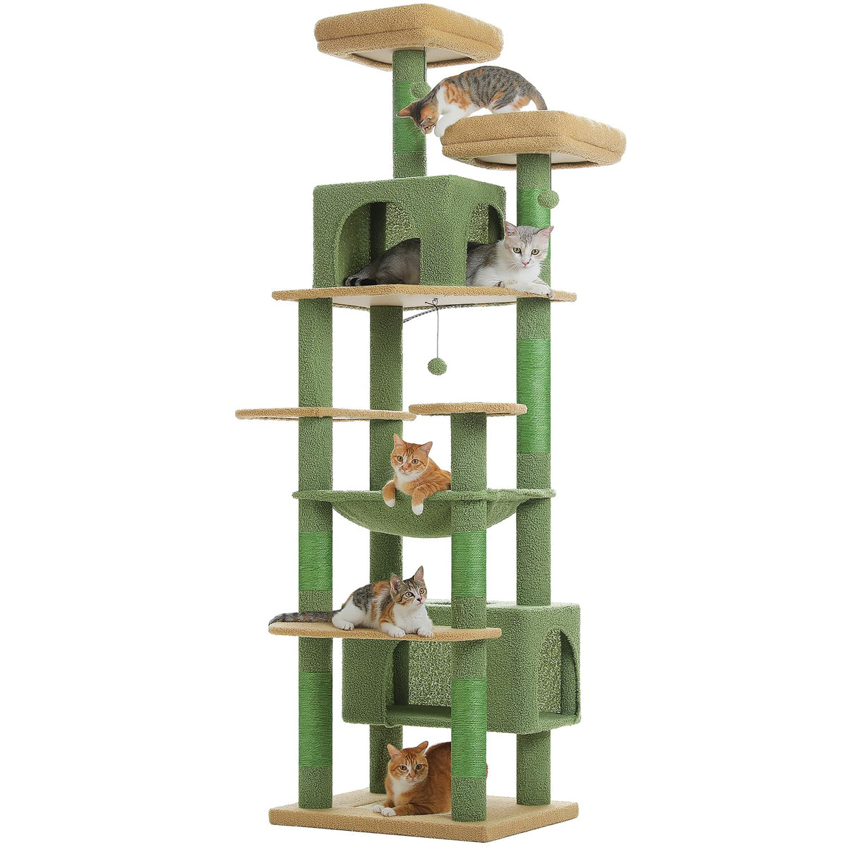 184cm Tall Cat Tree Tower for Large Cats