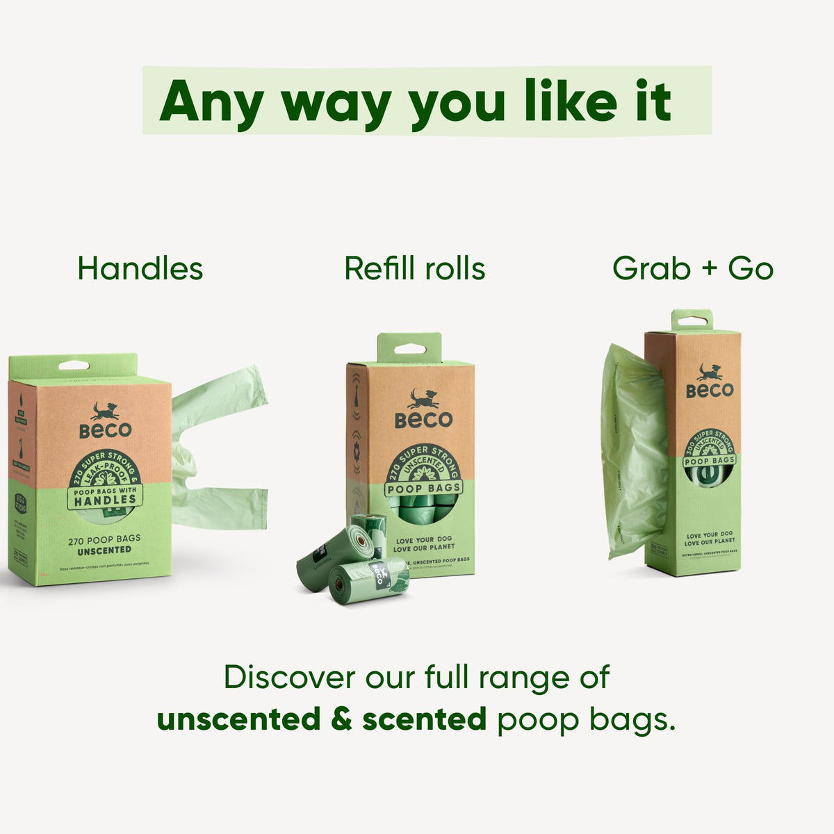 Strong Large Dog Poop Bags Rolls