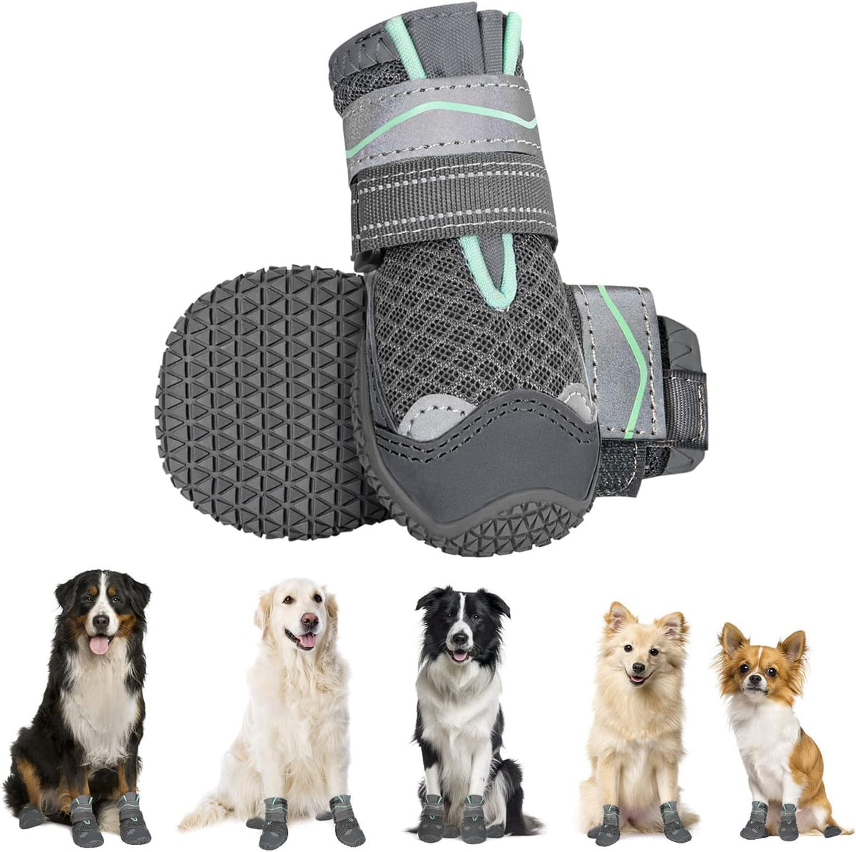 Breathable Dog Boots Paw Protector 2pcs