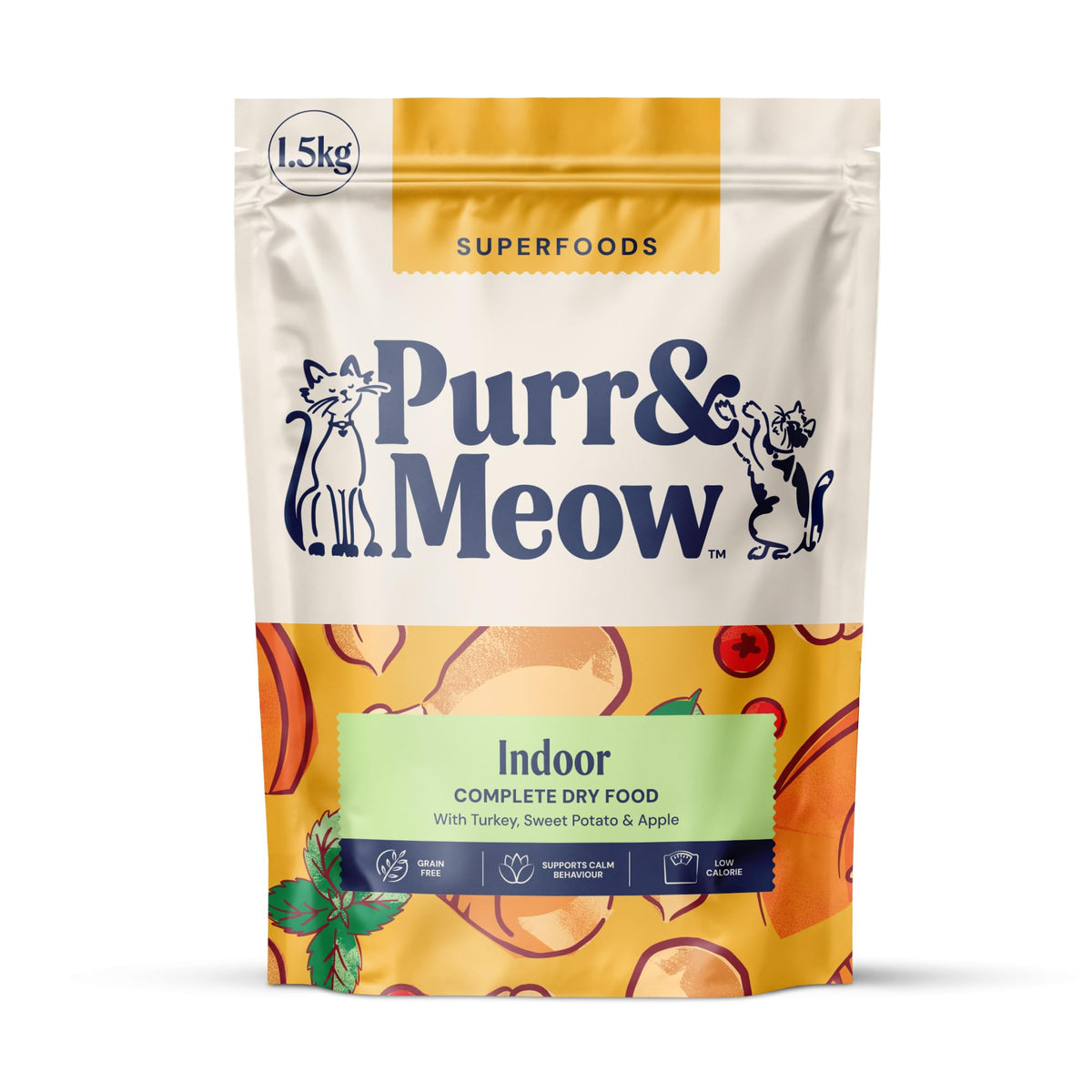 Adult Cat Superfood Complete Dry Cat Food, Turkey, 1.5kg