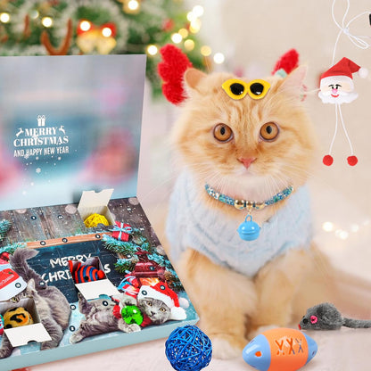 iZoeL Cat Advent Calendar 2026 Christmas Interactive Toys Indoor Cat Lover