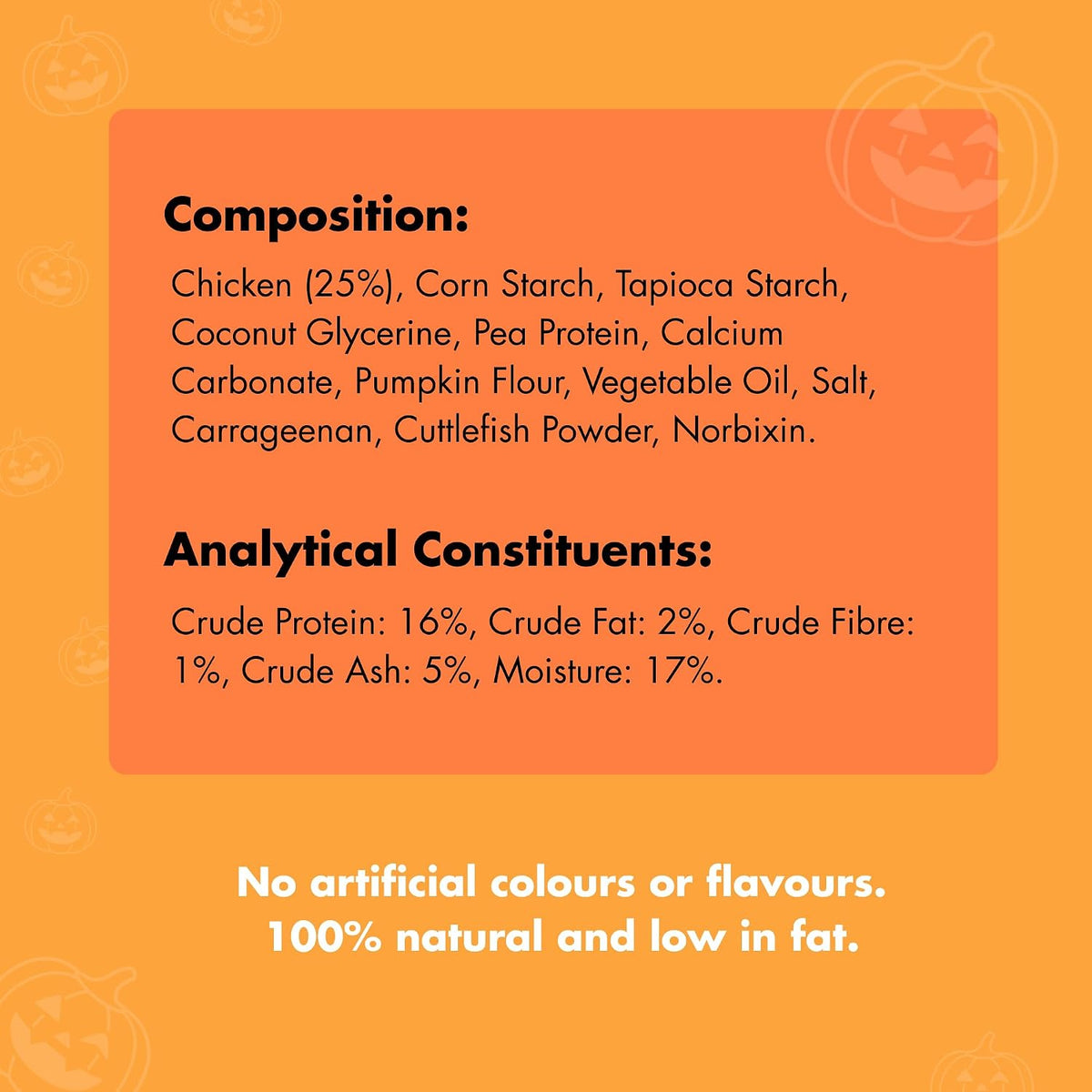 Pet Munchies Spooky Sticks with Chicken & Pumpkin, Halloween Dog Treats, 70g Pack