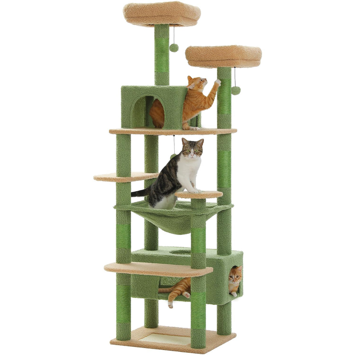 184cm Tall Cat Tree Tower for Large Cats