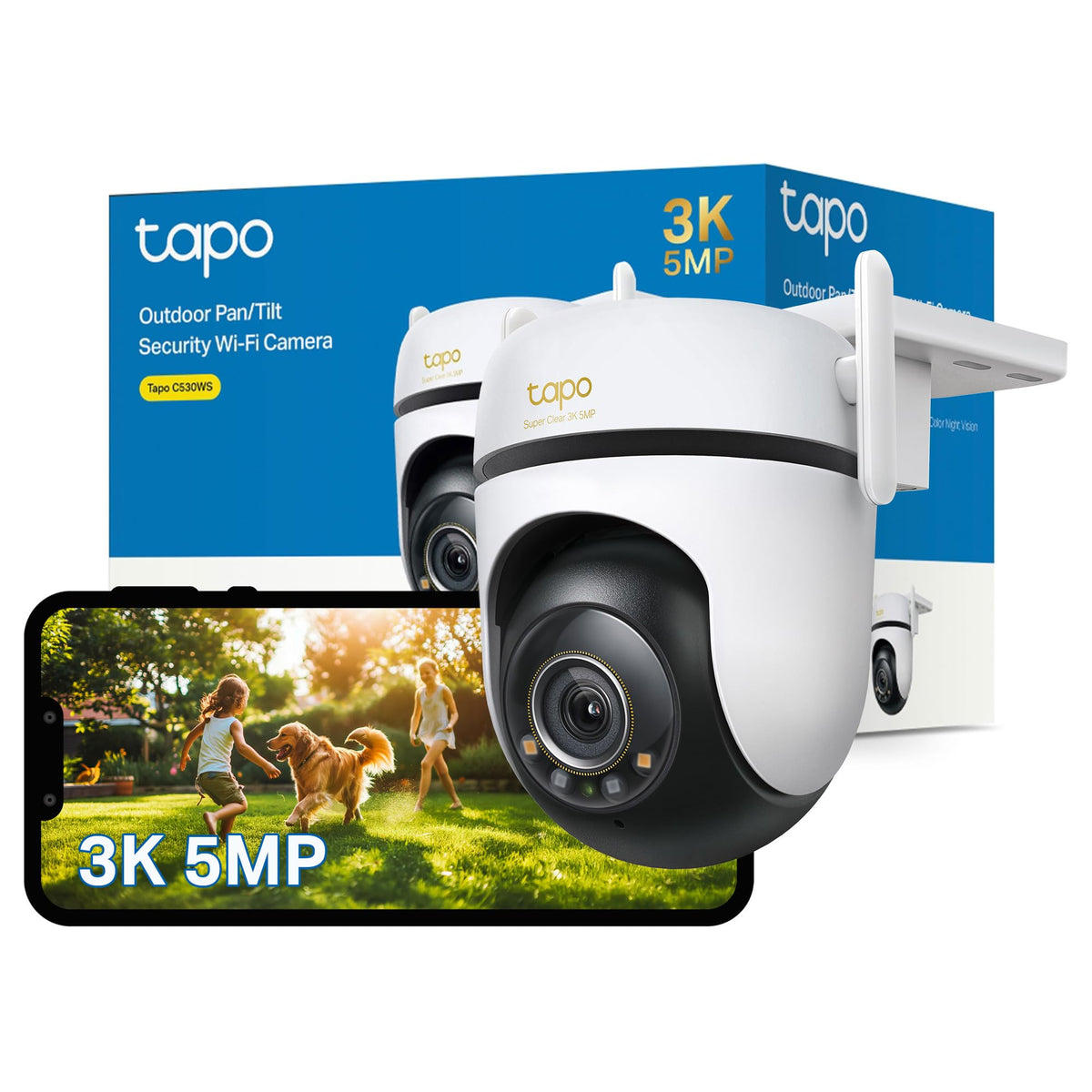 Pan/Tilt Smart Outdoor Security Camera