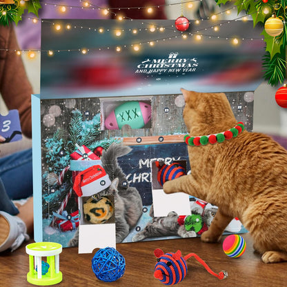 iZoeL Cat Advent Calendar 2026 Christmas Interactive Toys Indoor Cat Lover