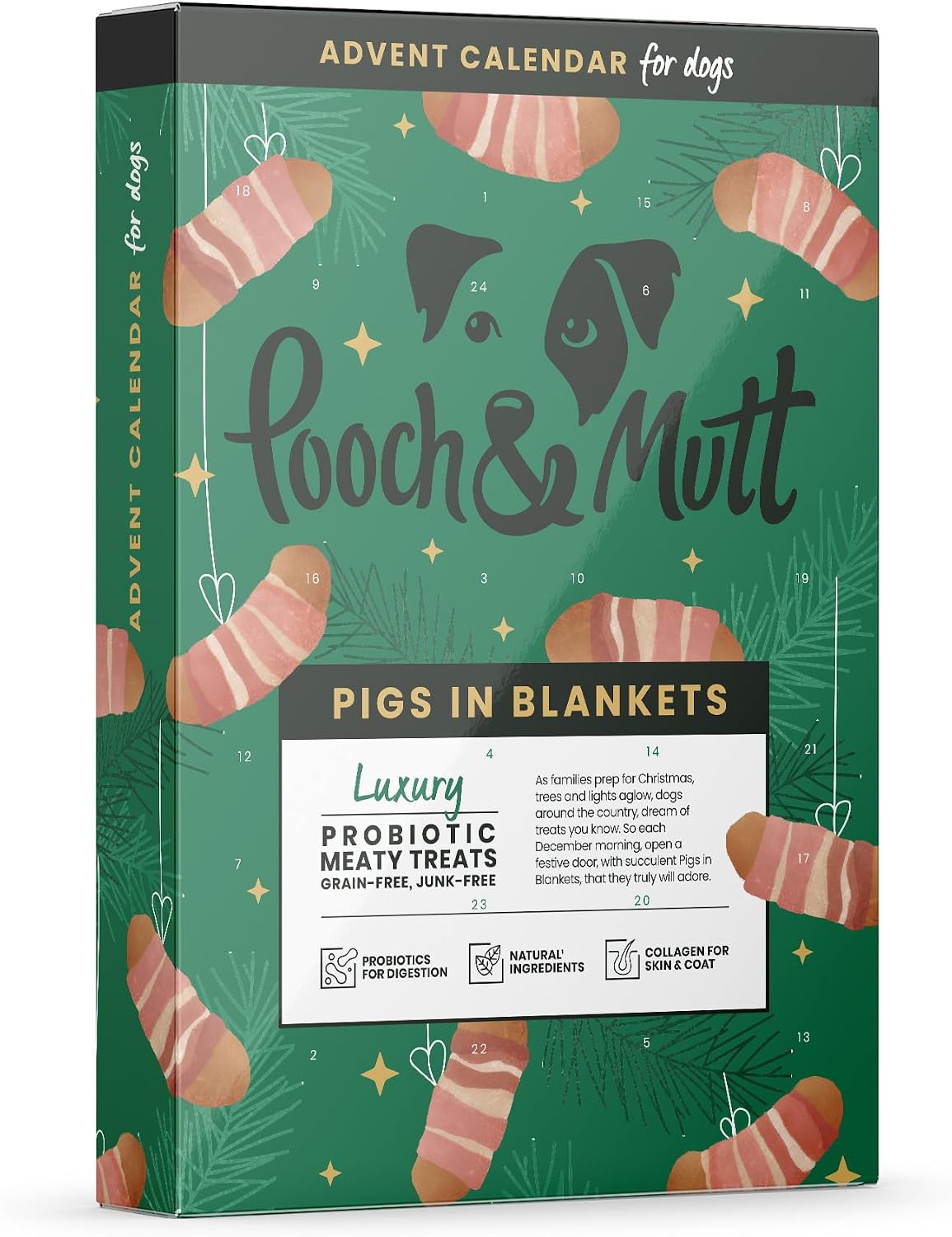 Pooch & Mutt - Christmas Advent Calendar for Dogs, Meaty Treats