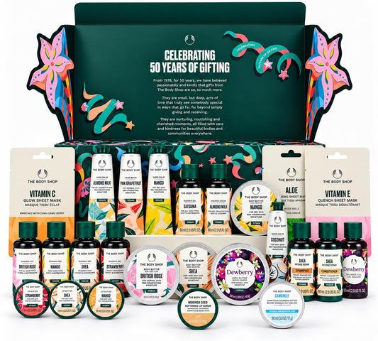 The Body Shop Classic 24-Piece Beauty Advent Calendar (Worth Over £120)