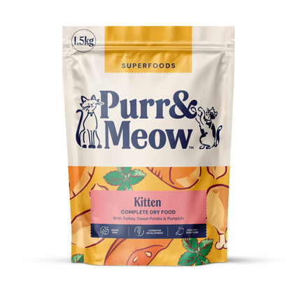 Adult Cat Superfood Complete Dry Cat Food, Turkey, 1.5kg