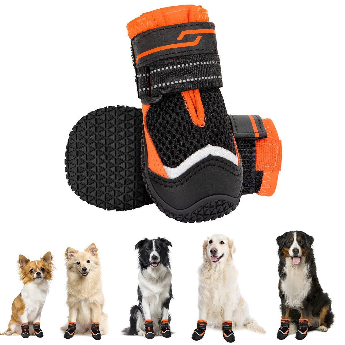 Breathable Dog Boots Paw Protector 2pcs