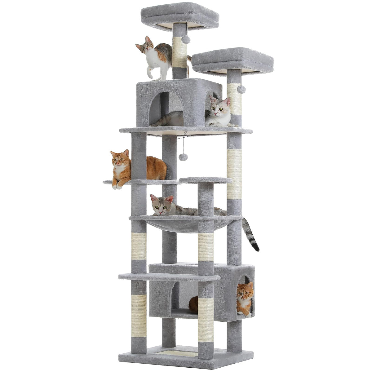 184cm Tall Cat Tree Tower for Large Cats
