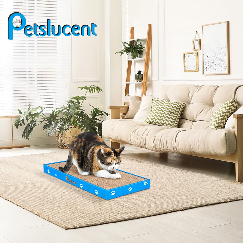 Double-Sided Corrugated Cat Scratching Board with Catnip 1PCS