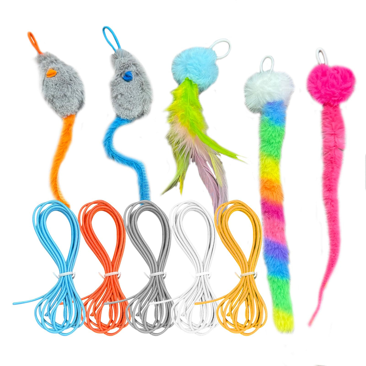 Interactive Rechargeable Cat Teaser Toy with Door Clip