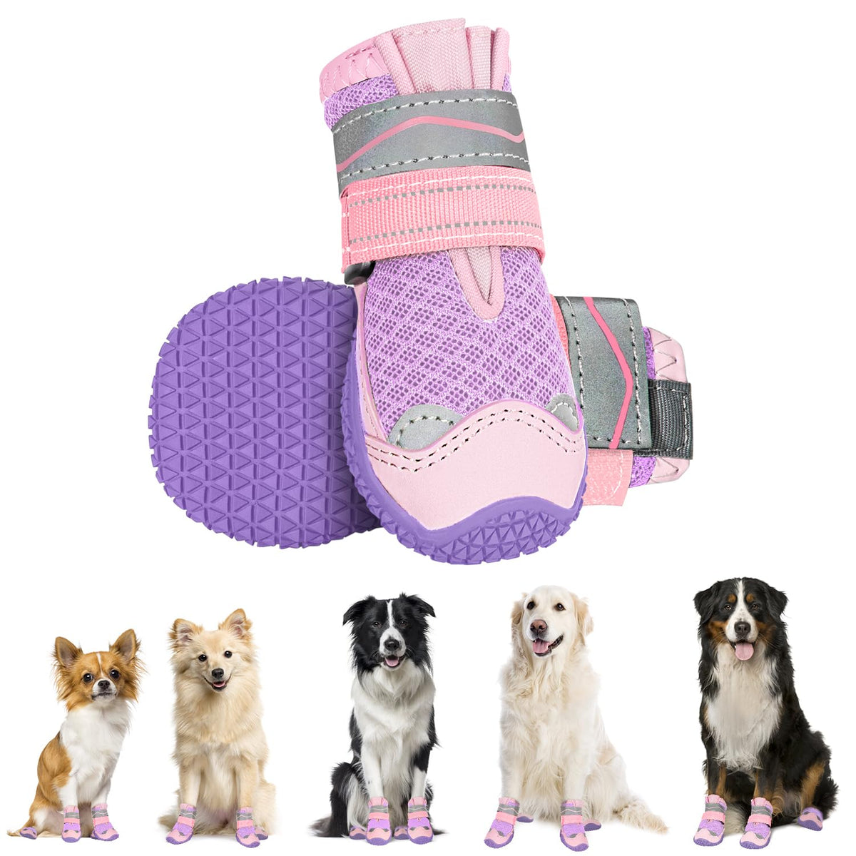 Breathable Dog Boots Paw Protector 2pcs