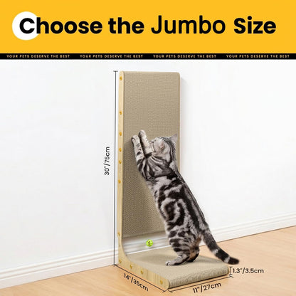 58cm L Shape Cardboard Cat Scratcher Bed