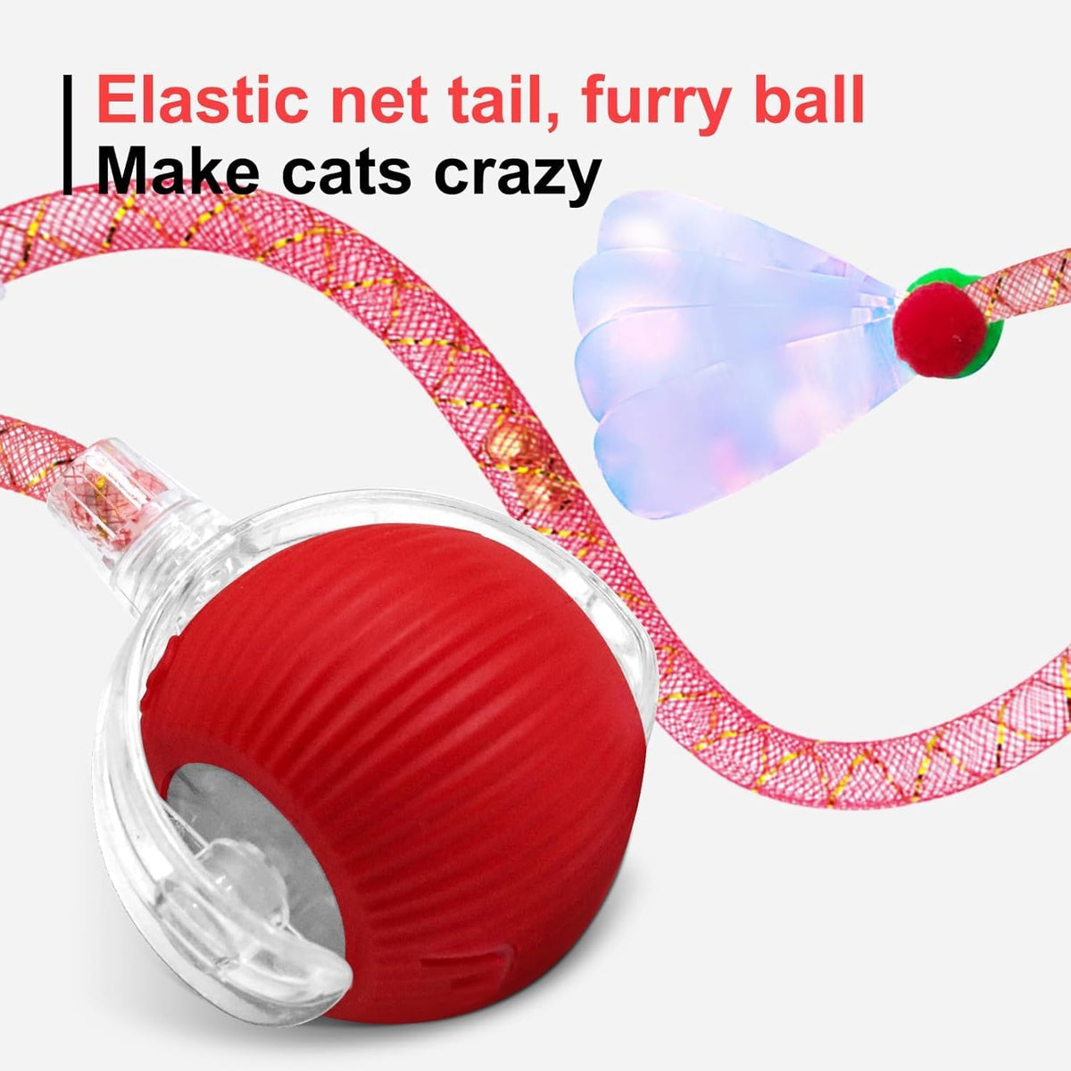Speedy Tail 2.0 Interactive Rolling Cat Ball Toy