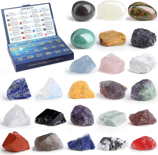 Crystal Advent Calendar 2026 Christmas 24 Gemstones Countdown Calendar 2026