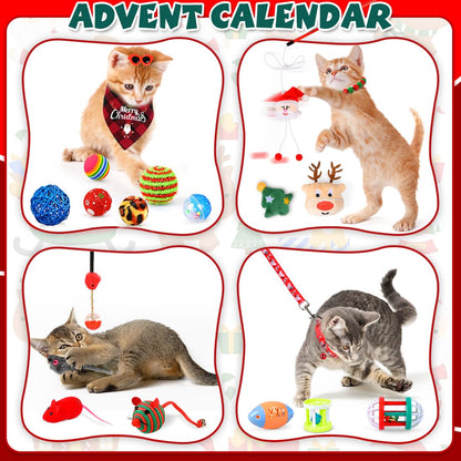 iZoeL Cat Advent Calendar 2026 Christmas Interactive Toys Indoor Cat Lover