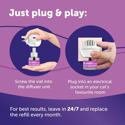 Classic Cat Calming Plug In Diffuser Starter Kit 48ml