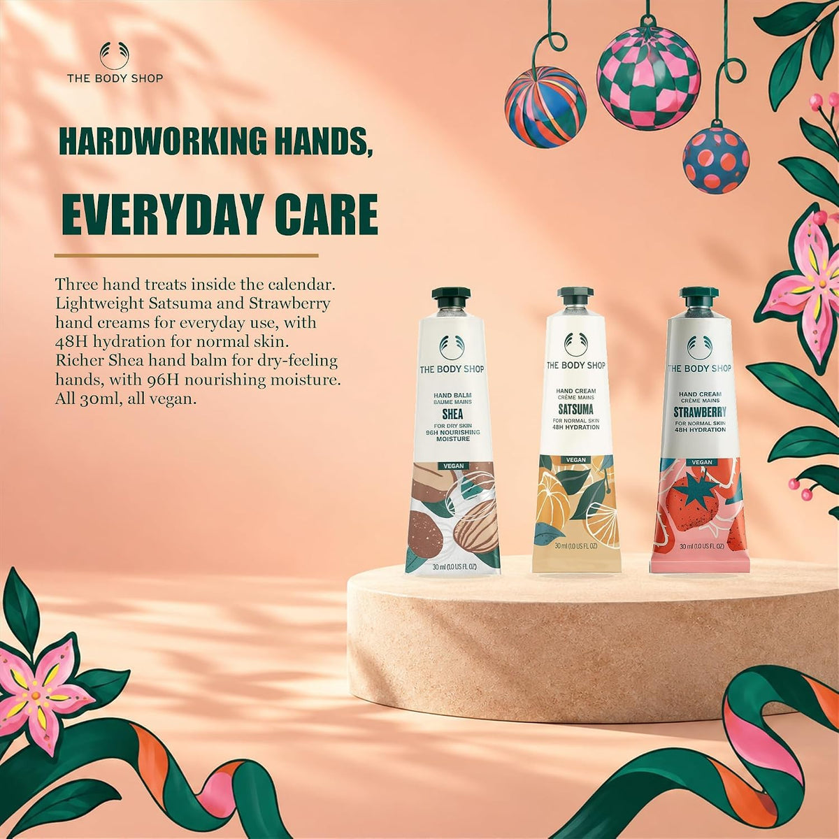 The Body Shop Classic 24-Piece Beauty Advent Calendar (Worth Over £120)