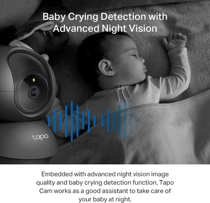 Tapo C211 2K 3MP Pan/Tilt Indoor Security Camera Pet Camera CCTV Camera