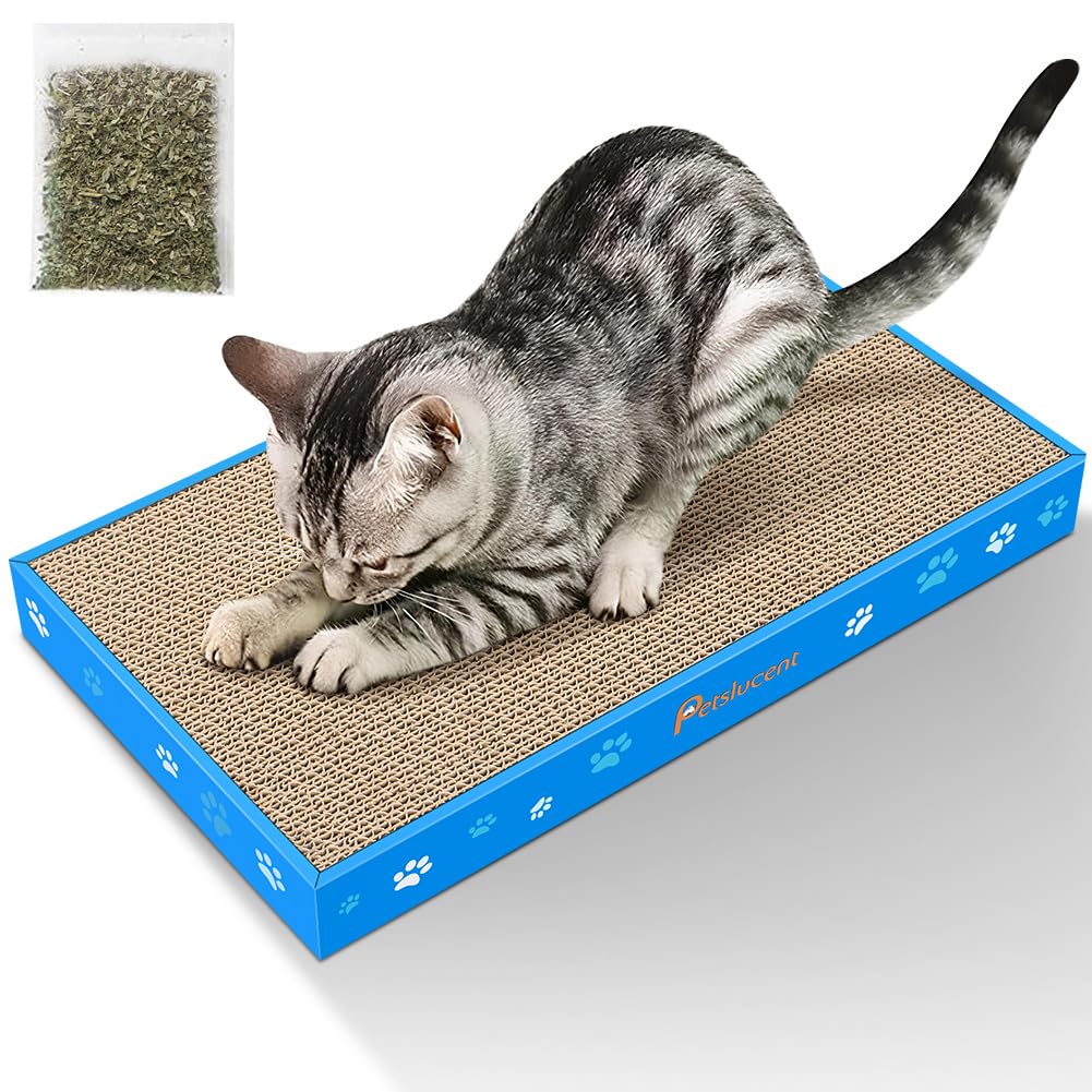 Double-Sided Corrugated Cat Scratching Board with Catnip 1PCS