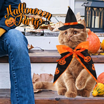 Halloween Pet Costume Cat Wizard Costume Funny Wizard Cat Clothes
