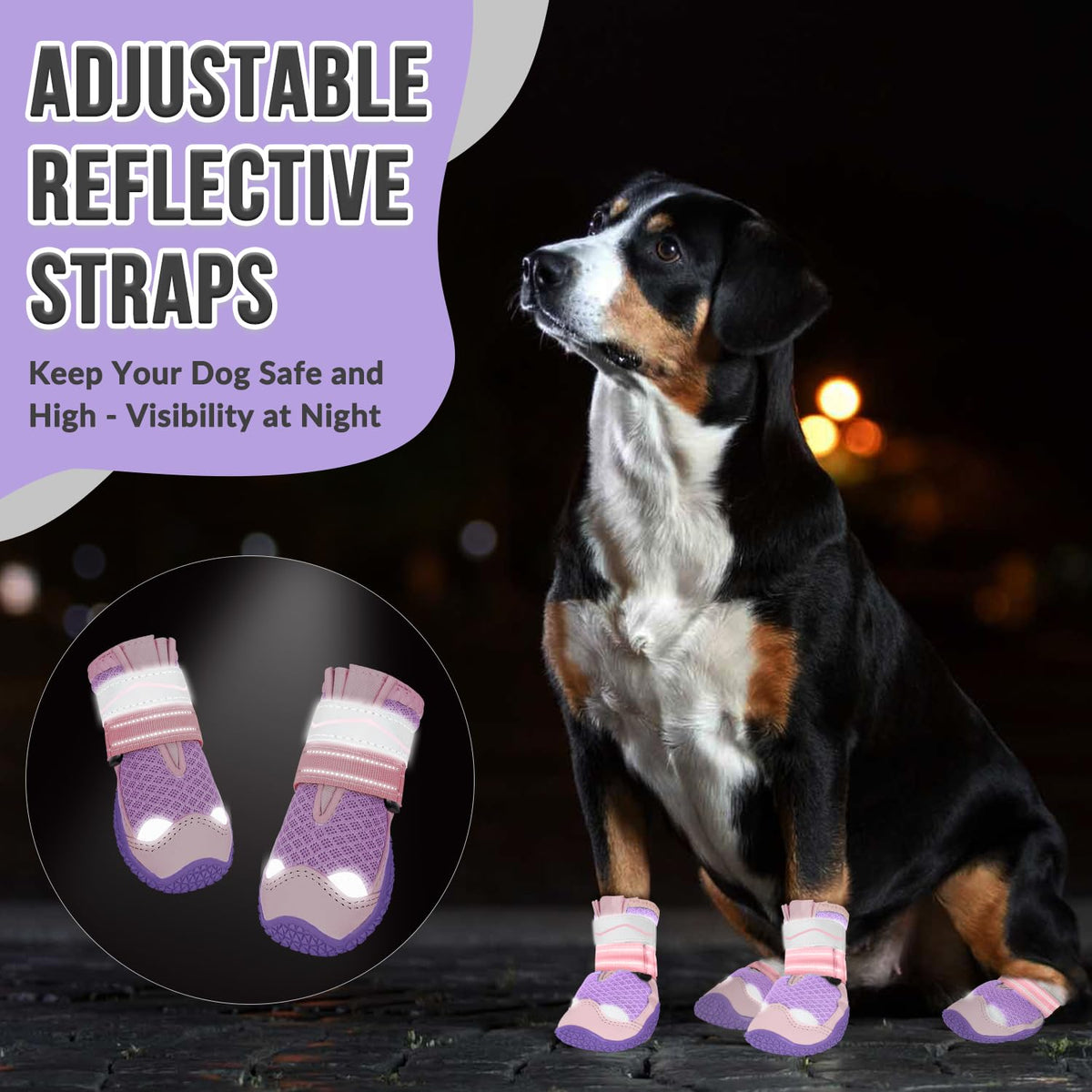 Breathable Dog Boots Paw Protector 2pcs