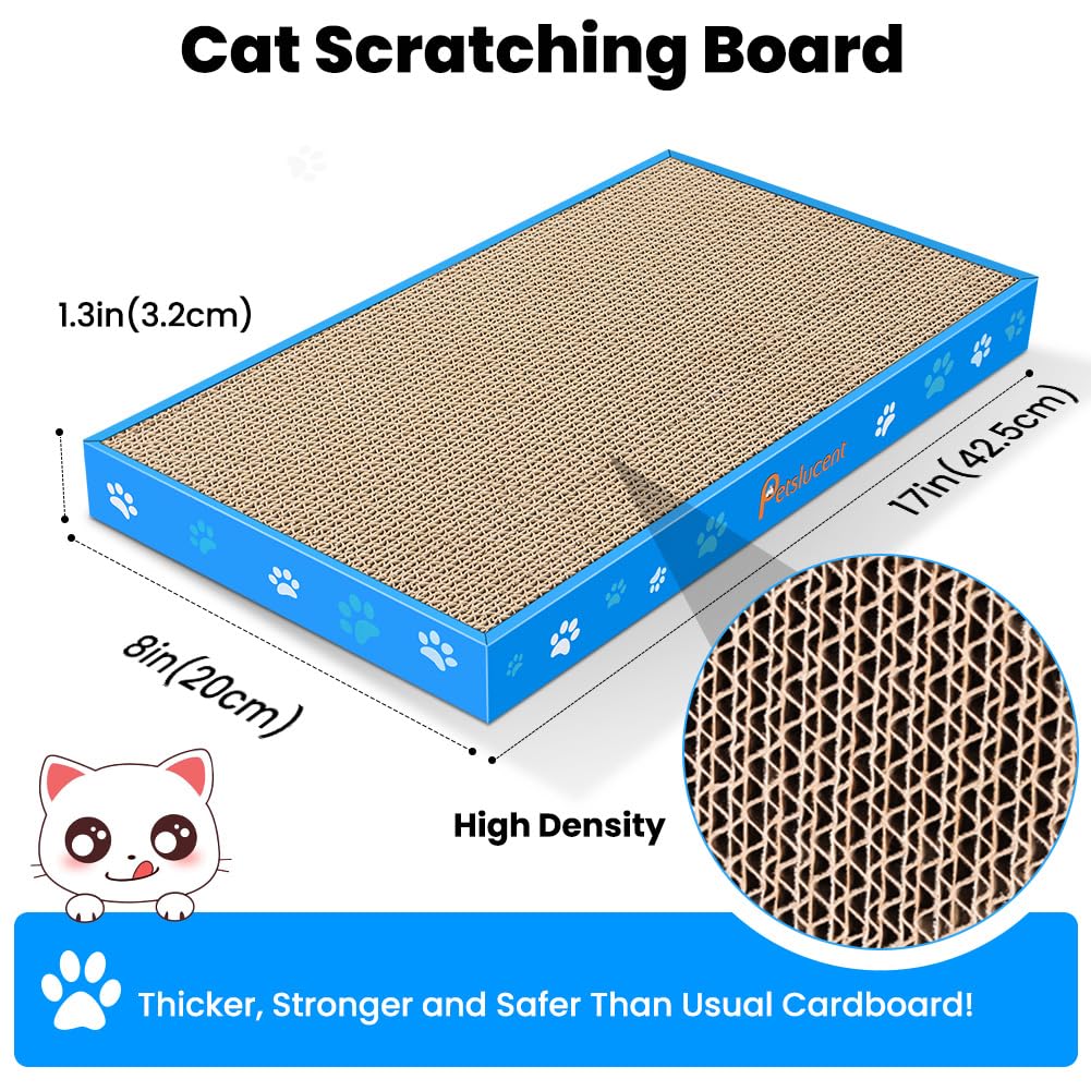 Double-Sided Corrugated Cat Scratching Board with Catnip 1PCS
