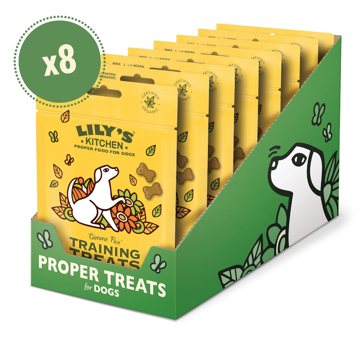 Lily's Kitchen Bedtime Biscuits - Complete Natural Dog Treats (8 x 80g)
