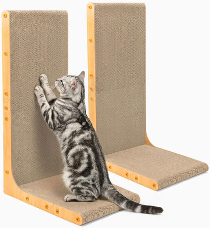 58cm L Shape Cardboard Cat Scratcher Bed