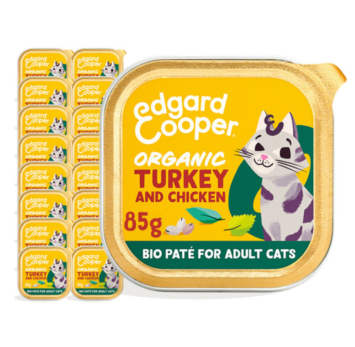Grain Free Wet Cat Food Paté Salmon & Chicken 16 x 85g