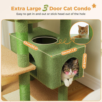 184cm Tall Cat Tree Tower for Large Cats
