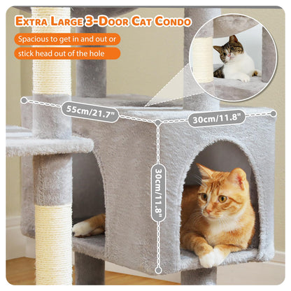 184cm Tall Cat Tree Tower for Large Cats