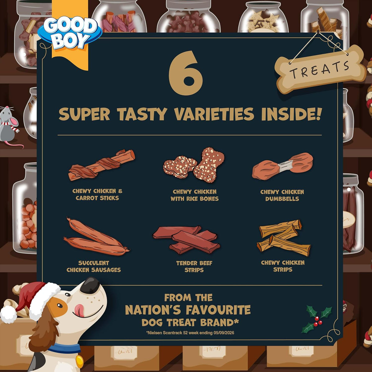 Good Boy Luxury Real Meat Advent Calendar for Dogs 300g