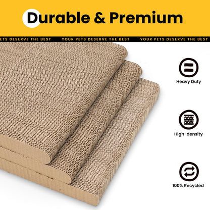 58cm L Shape Cardboard Cat Scratcher Bed