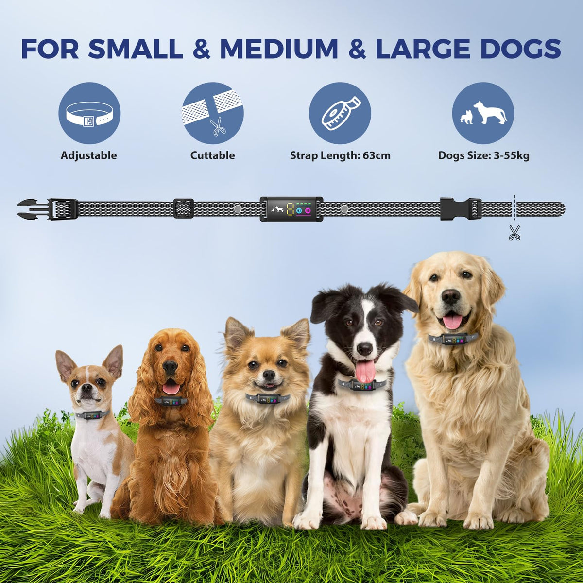 No Shock Anti Bark Collar for Dogs