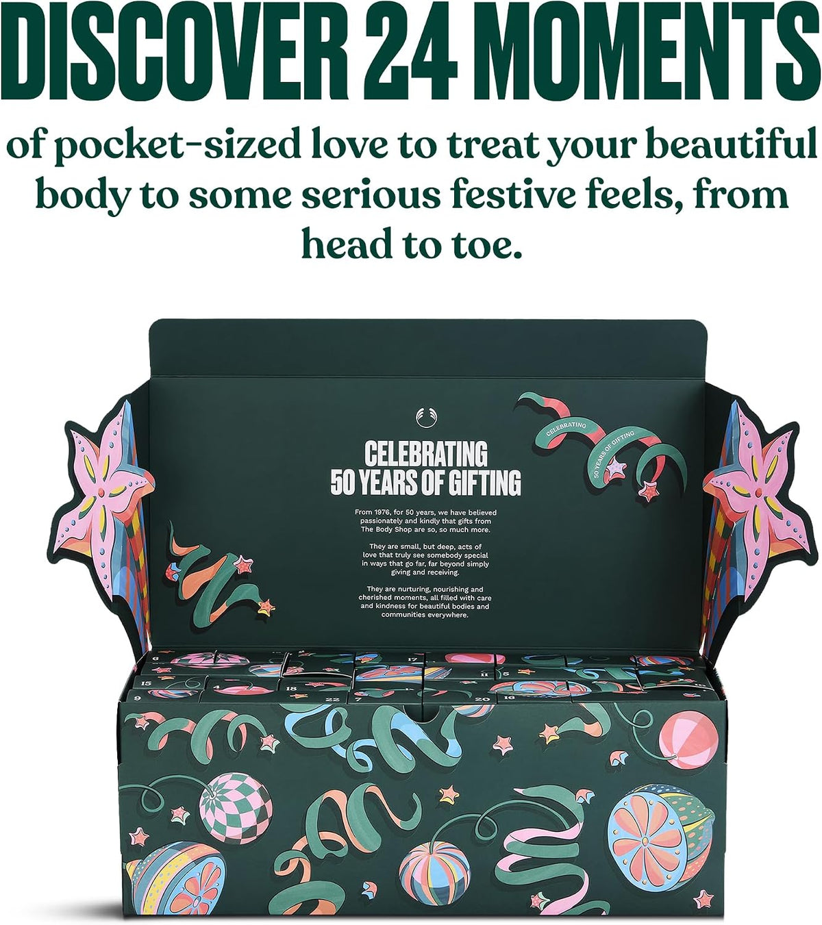 The Body Shop Classic 24-Piece Beauty Advent Calendar (Worth Over £120)