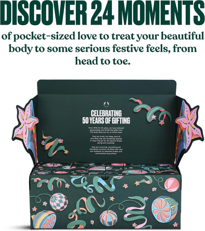 The Body Shop Classic 24-Piece Beauty Advent Calendar (Worth Over £120)