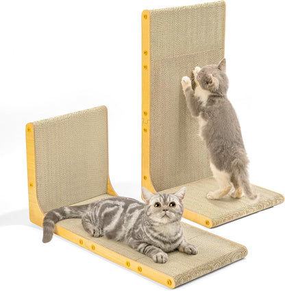 58cm L Shape Cardboard Cat Scratcher Bed