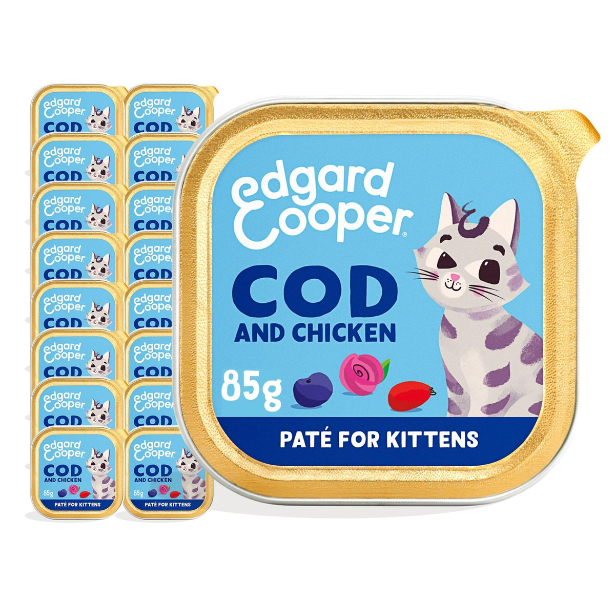 Grain Free Wet Cat Food Paté Salmon & Chicken 16 x 85g