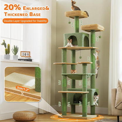 184cm Tall Cat Tree Tower for Large Cats