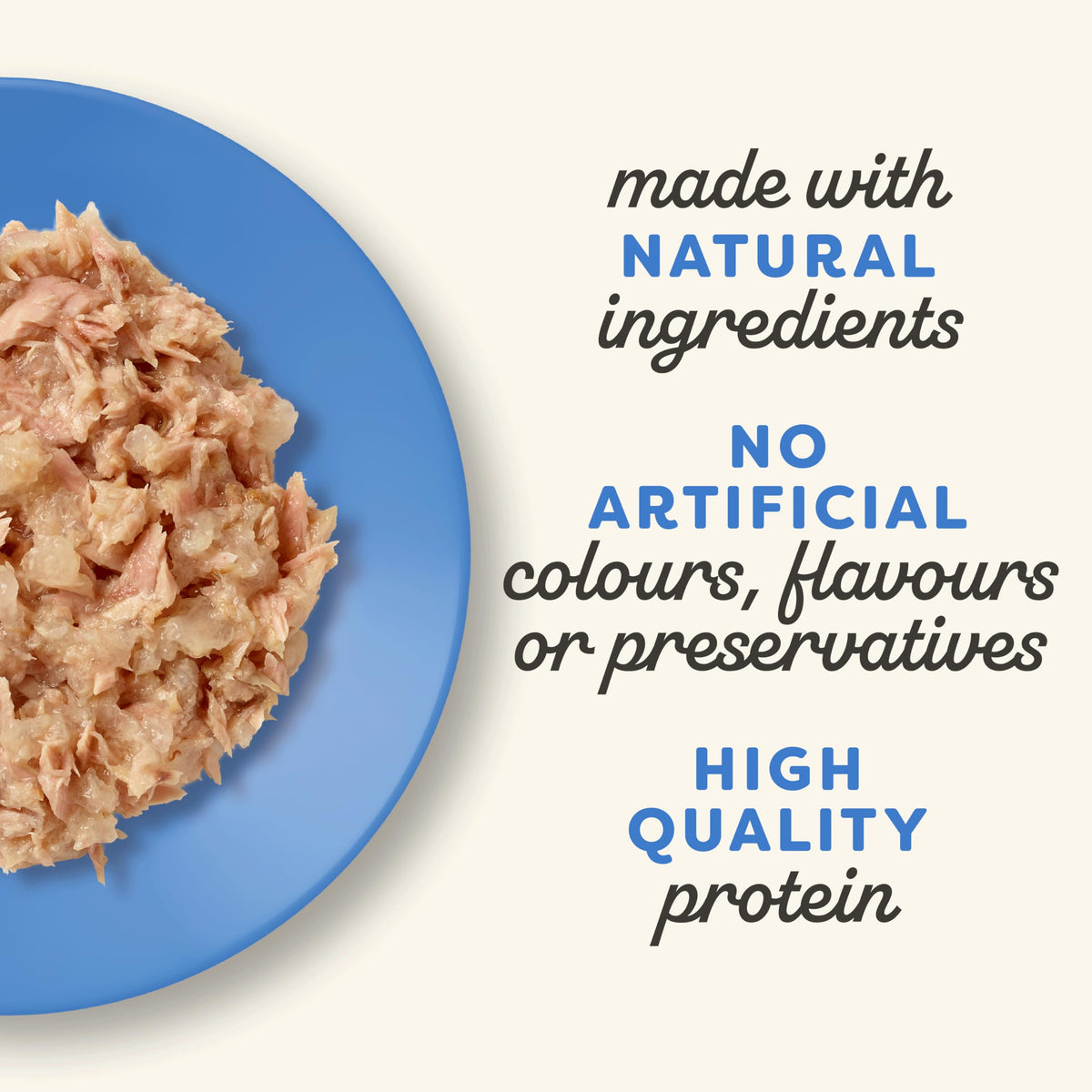 Natural Wet Cat Food Tuna Selection in Broth 12 x 70g Pouches